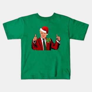 santa claus donald trump ugly christmas Kids T-Shirt